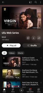 Ullu App Youtube Channel